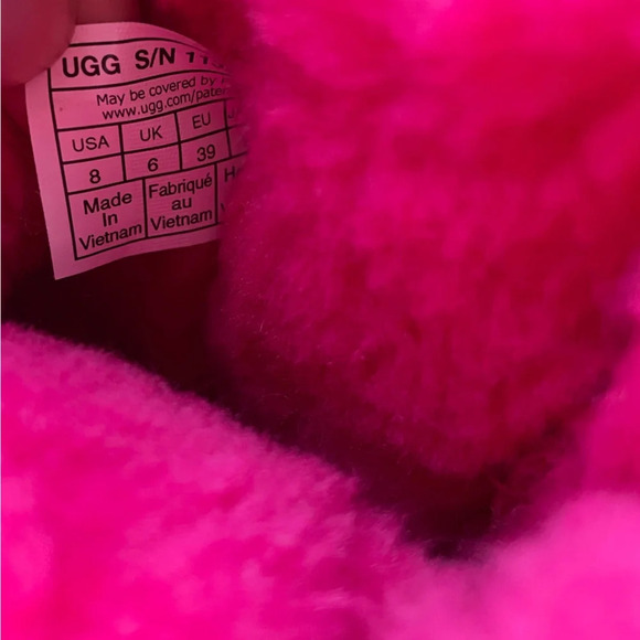 UGG Pink Ankle Boots with Bow - Picture 8 of 16
